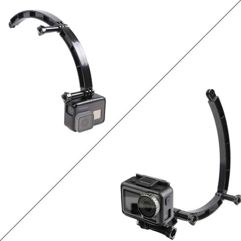3-in-1 Curved Arced Extension Arms, Different Lengths (7.5/13.5/19.5cm) Compatible with Gopro Series and Action Cams