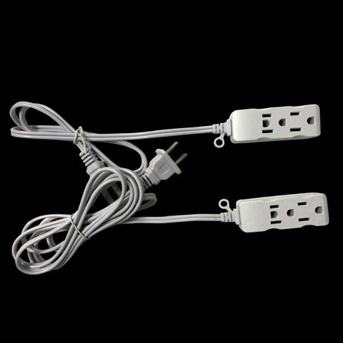 Multi Plug Extender Box, 3 Outlet Power Strip with Flat Pins Socket, 3FT, 6Ft, 9Ft, 15Ft Long Extension Cord