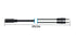 Ancable 3.5mm Stereo Female to 2-Male Y-Splitter Audio Cable, 2M, Aluminum Connector