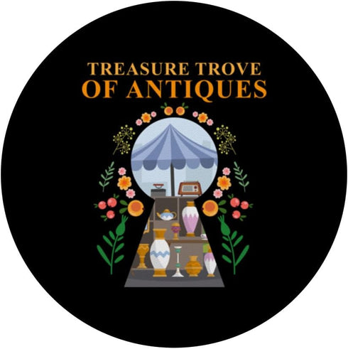 Thrifting Treasure Trove Of Antiques Garage Sale Junk Market PopSockets Standard PopGrip