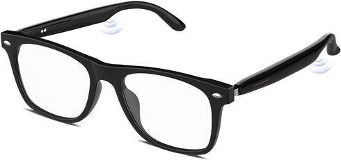 Jacuate Bluetooth Audio Smart Glasses for Women Men,Blue Light Blocking Bluetooth Glasses with