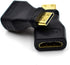 Bei Qian 5 Pack Gold Plated Mini HDMIi Male to HDMI Female High Speed HDMI Type C to Type A Compatible Adapter