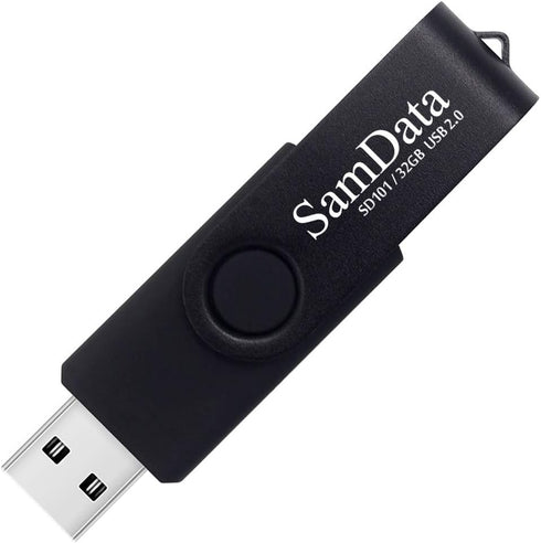 SamData 32GB 2 Pack 32GB (2 USB Flash Drives Thumb Drives Memory Stick Jump Drive with LED Light for Storage and Backup