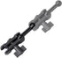 Aluminum 17mm Ball Mount Extension Adapter, 360° Rotation Rod for Car Air Vent Dashboard Phone Holder