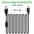 BATSOEASY 10ft 2 Pack 10ft 2.0 PS3 MP3 Mini USB Cable, USB to Mini B Charger Cable Charging Data Cord Compatible