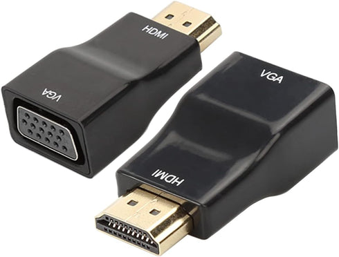 HDMI to VGA Adapter Converter, 1080P Male to Female Cord for Computer, Laptop, Monitor, Projector