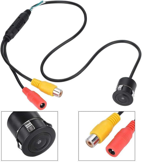 Mini Waterproof Camera, 170° Wide Angle Wired CCTV CCD Mini Security Camera HD IR Camera IP66 100W Night Vision Hidden