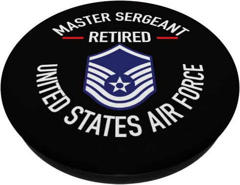 Master Sergeant Retired Air Force Military Retirement Gifts PopSockets Swappable PopGrip