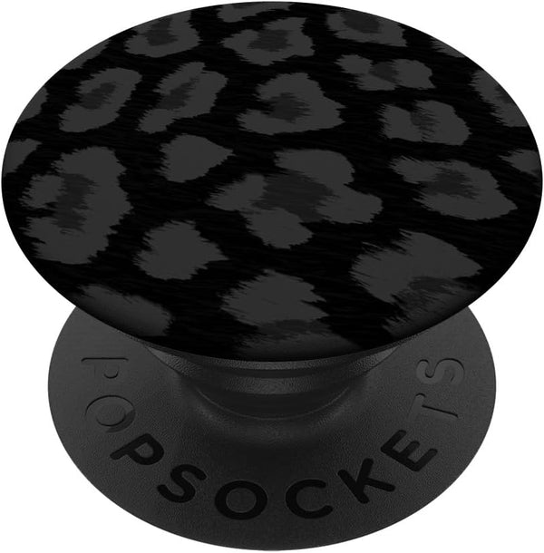 PopSockets Standard PopGrip - Leopard Pattern Print Cheetah Like Animal Black Gray