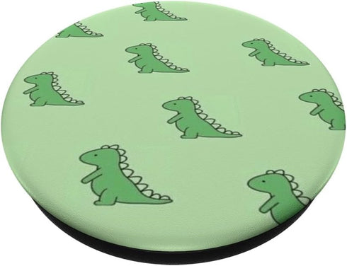 Cute Dinosaur Green Baby Dino T Rex In Green For Girls Women PopSockets Standard PopGrip
