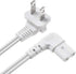 Universal 2 Prong Angled 18 AWG Power Cord - NEMA 1-15P to IEC320 C7 for PS4 PS3 Slim LED HDTV (6 Feet)