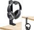 NEETTO HS906 Headphone Stand & Hanger 2 in 1, Above & Under Desk Gaming Headset Holder Mount Hook with Height