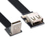 xiwai 2m Up Angled USB 2.0 Type-A Male to Female Extension Data Flat Slim FPC Cable for FPV, Disk, Scanner, Printer