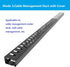JINGCHENGMEI 2 Pack 1U 12 19-inch of All Metal Cable Management Horizontal Rack Mount Cable Manager with Big Finger