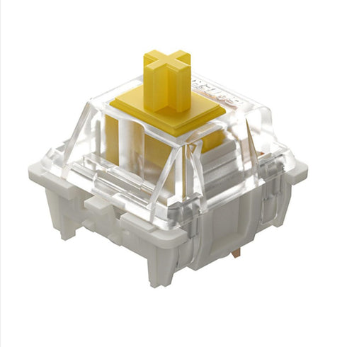 Gateron G Pro 3.0 Yellow Switch, 5-pin Linear Pre-Lubricated Switch for Mechanical Keyboards (70)