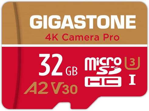 Gigastone 5-Years Data Recovery 32GB Micro SD Card, 4K Camera Pro, Compatible with