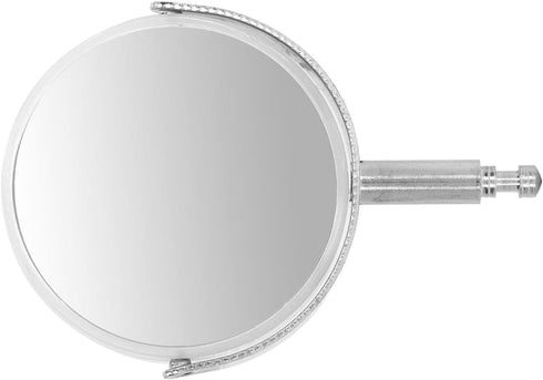 Practical Microscope Reflective Mirror with 360 Degree Rotation, Portable Light Gathering for Observation (Metal