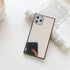 YTanazing for iPhone 11 Pro Mirror Case - Luxury Glass Glossy Rectangle Mirror Shockproof Hard Case, 5.8 inch