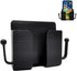 Self-Adhesive Phone Holder with Hooks, Charging Stand for Smartphones, Wall Bracket for Home Office RV, Black
