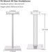 Headphone Stand Headset Holder with Aluminum Supporting Bar - Flexible Anti-Slip Earphone Stand for All Headphones