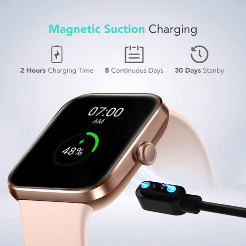 SKG Smart Watch for Women, 1.7'' Touch Screen Fitness Tracker with 5ATM Swimming Waterproof, Sleep Monitor for