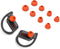 Replacement Silicone Eartips Earbuds Buds Set for PowerBeats Pro Beats Wireless Headset, Universal 3.8mm (Oranger)