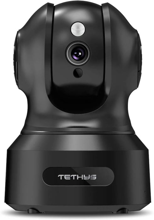 TETHYS Wireless Security Camera 1080P Indoor, Pan/Tilt WiFi Smart IP Camera with Night Vision and Motion Detection