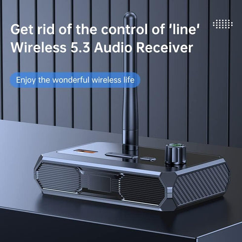 Bluetooth 5.3 Receiver Adapter for Home Stereo, Support Optical RCA AUX 3.5mm, for Speakers/Wired Speakers/Home Music Streaming Stereo System