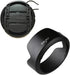 EW-60F Lens Hood & 55mm Lens Cap Compatible with Canon M50II M50 M100 Camera kit EF-M 18-150mm F3.5-6.3 Lens (1+1 Pack)