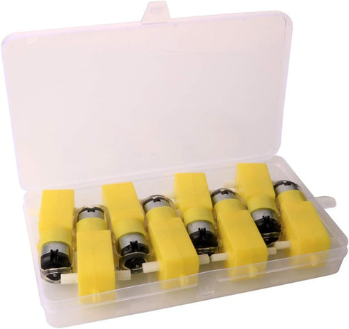 8pcs DC3V-12V DC Geared Motor, for Aircraft Toys/Robotic Body/Four-Wheel Drive Toy Car, Batch Number: Double Axis 1:48 by Gebildet
