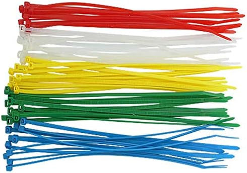 4 Inch Blue Zip Ties, 100 Pieces, 18lb Strength Nylon Cable Wire Ties