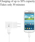 Galaxy S7 Smartphone Adaptive Fast Charging Wall Charger Kit with Micro USB Cable (White)