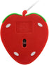 Wired Cute Strawberry Mouse, Small Computer Mouse for Laptop, Pocket Silent USB Optical Mini Corded Mouse, 3 Buttons,