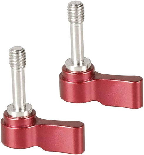 CAMVATE M6 Ratchet Wingnut Assembly Knob Red (A Pair) - 2160