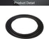 Fielect 6.6 inch Rubber Speaker Edge Surround Rings Replacement Kit for Speaker Repair or DIY