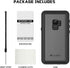Lanhiem IP68 Waterproof Dustproof Case for Samsung Galaxy S9, Rugged Full Body Shockproof Cover with Built-in Screen