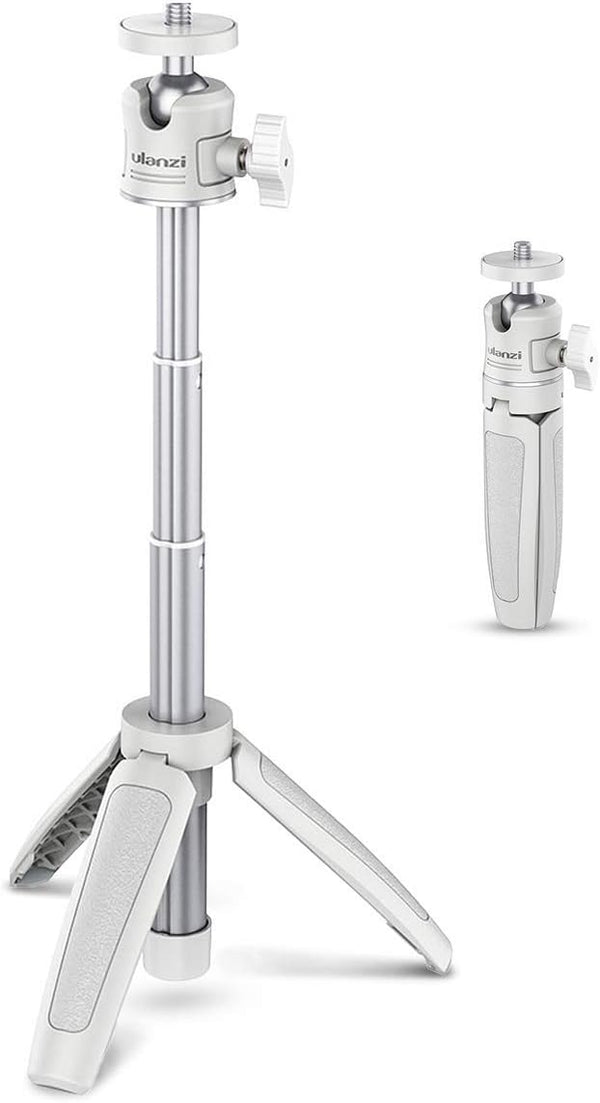 ULANZI Mini Selfie Stick Tripod, Extension Pole Tripod Stand Handle Grip for iPhone 13 Pro Max, Samsung, Google, Canon,