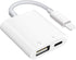 SUNTRSI USB Camera Adapter with Charging Port, Portable USB Female OTG Adapter for iPhone, iPad, Plug and Play