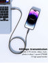 Vebner 6-Foot USB4 3, 4 8K 40gbps 240W Cable Compatible with Thunderbolt Thunderbolt and USB-C - Supports HD Display