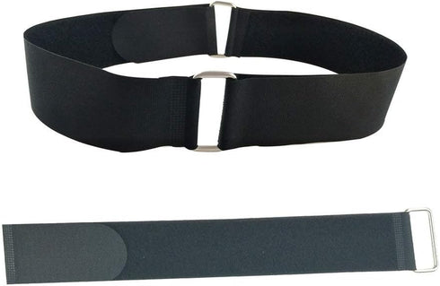 6Pcs 24" x 2" Nylon Heavy Duty Reusable Hook and Loop Cinch Straps, Adjustable Fastening Cable Straps, Black