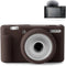 Pocoukate Silicone Case for Sony ZV-1F, ZV-1 II/ZV-1M2 Vlog Camera, Anti-Scratch Slim Fit with Screen Protector - Coffee