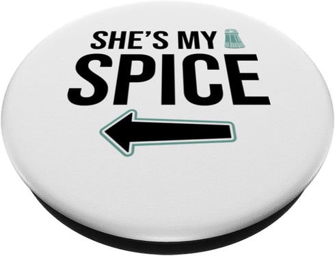 My Spice My Recipe - Funny Couple Matching PopSockets Standard PopGrip