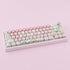 Hyekit PBT Keycaps, 145 Keys, Pink Pig Keycaps, Dye-Sublimation, MOA Profile Custom Keycaps for Cherry Gateron MX