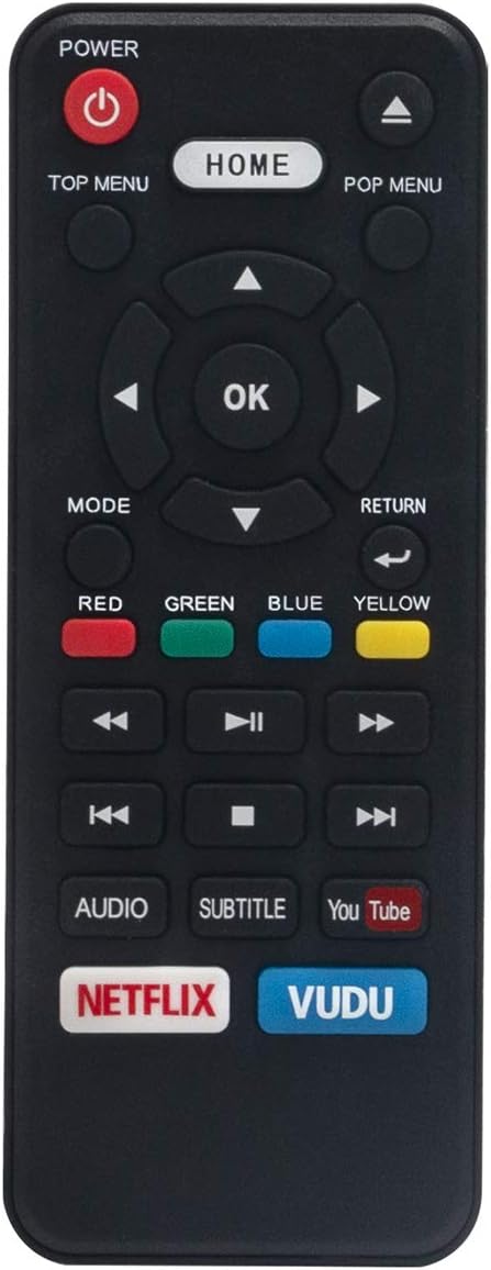 NC453 NC453UL Replacement Remote Control for Sanyo FWBP706F FWBP706FA FWBP706FC Blu-Ray Player