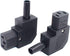 IEC C13 Right Angled Power Cord Plug Connector, 90 Degree Female Plug Rewirable Power Connector 10A /250V (C13 Right