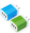 Sicodo USB Wall Charger, 2-Pack Universal 3.1A Quick Wall Plug Charger Cubes for iPhone and Samsung