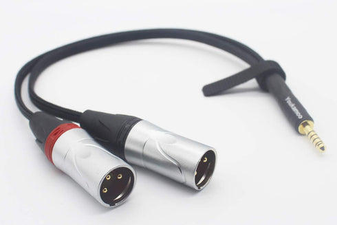 Youkamoo 4.4mm to Dual XLR Male Balanced Headphone Audio Adapter Cable 1 FT
