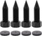 Flushbay 4 Pack Speaker Spikes, Adjustable Floor Protectors, M10 Black for Subwoofer, Turntable, Recorder