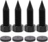 Flushbay 4 Pack Speaker Spikes, Adjustable Floor Protectors, M10 Black for Subwoofer, Turntable, Recorder