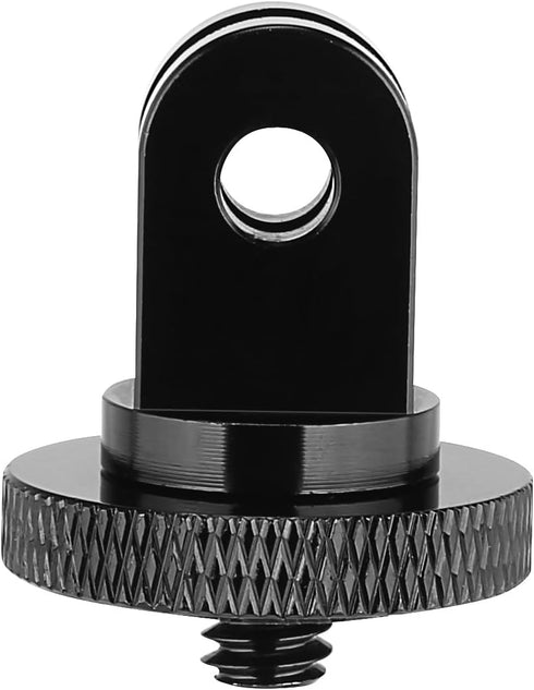 6 Pack Aluminum Camera Tripod Adapter, 1/4"-20 Conversion Mounts for GoPro Action Cameras and Standard Accessories